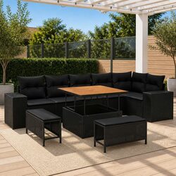 Enhance Your Outdoor Living with This 9pc Garden Sofa Set