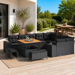 Enhance Your Outdoor Space with this 12 pcs Sofa Set