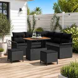 Elevate Your Outdoor Space with an 8-Piece Garden Sofa Set