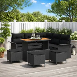 Transform Your Outdoor Space with a 9-Piece Sofa Set