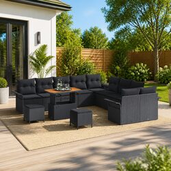 Enhance Your Outdoor Living with This 13-Piece Sofa Set