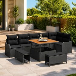 Elevate Your Outdoors with a 9-Piece Patio Lounge Set