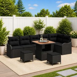 Elevate Your Outdoor Space with a 9-Piece Sofa Set