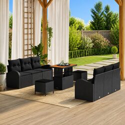 Enhance Your Outdoor Experience with a 9-Piece Sofa Set