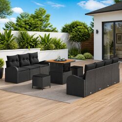 Elevate Your Outdoor Space with a 10-Piece Sofa Set