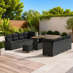 Elevate Your Outdoor Space with a Black Sofa Set