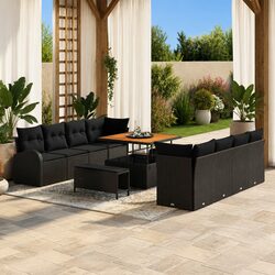 Enhance Your Outdoor Space with 11-Piece Garden Sofa Set