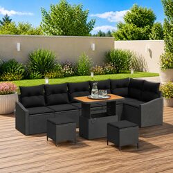 Transform Your Outdoor Space with a 9-Piece Sofa Set