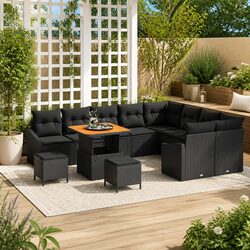 Enhance Your Outdoor Space with This 12-Piece Garden Sofa Set