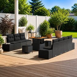 Transform Your Outdoor Space with 10-Piece Sofa Set