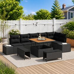 Elevate Your Outdoor Space with a 9-Piece Sofa Set