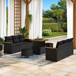 Transform Your Outdoor Space with 9-Piece Sofa Set