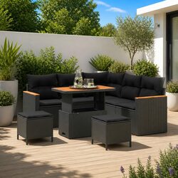 Transform Your Outdoor Space with 8-Piece Garden Sofa Set
