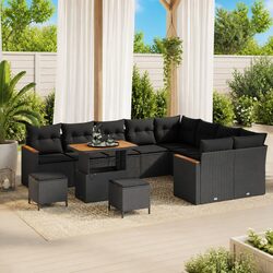Stylish Black Outdoor Sofa Set for Your Garden Retreat