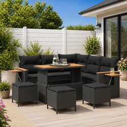 Transform Your Outdoor Area with a 9-Piece Sofa Set