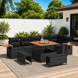 Enhance Your Outdoor Living with This 9-Piece Sofa Set