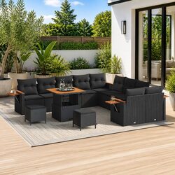 Enhance Your Outdoors with 13-Piece Garden Sofa Set