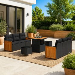 Transform Your Outdoor Space with a 9-Piece Sofa Set