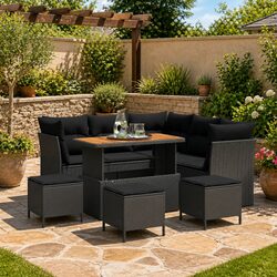 Enhance Your Outdoor Space with This 9pc Sofa Set