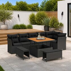 Elevate Your Outdoor Space with a 9-Piece Sofa Set