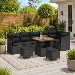 Elevate Your Outdoor Space with 9 Piece Sofa Set