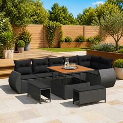 Stylish Modular 9-Piece Garden Sofa Set for Your Space