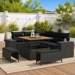 Transform Your Outdoor Space with 8-Piece Garden Sofa Set