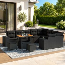 Elevate Your Outdoor Space with 12 pcs Modular Garden Sofa Set