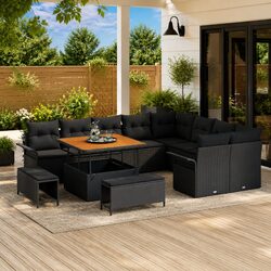 Upgrade Your Patio with 12-Piece Garden Sofa Set