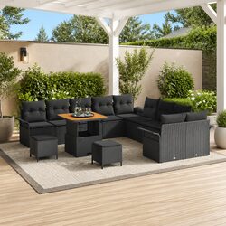Enhance Your Patio with This 13-Piece Garden Sofa Set