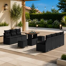 Enhance Your Patio with a 10-Piece Garden Sofa Set