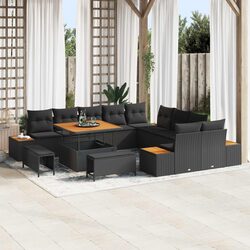 Enhance Your Outdoor Living with a 13-Piece Black Sofa Set