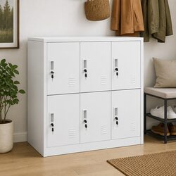Modern Light Grey Steel Locker Cabinet for Organized Spaces
