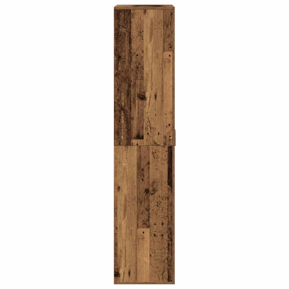 Highboard Storage Cabinet 80 x 39 x 178 cm Brown Engineered Wood Hinged Doors and Internal Shelves