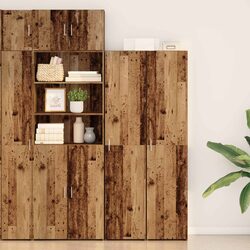 Elevate Your Space with a Brown Engineered Wood Highboard