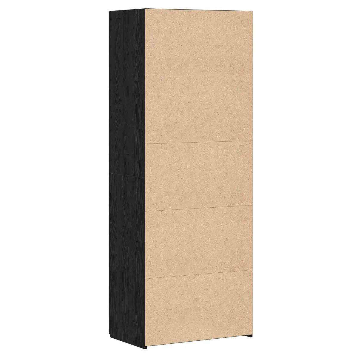 Highboard Buffet Cabinet 70x42.5x185cm Rustic Black Oak Storage for Dining Room