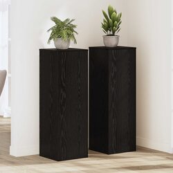 Elevate Your Space with 2-Piece Plant Stand Set in Black