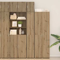 2-Piece Brown Storage Cabinet: Organize Your Space