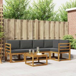 Transform Your Garden with This Stylish 6-Piece Sofa Set