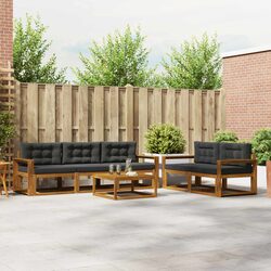 Stylish 6-Piece Modular Sofa Set for Enhanced Outdoor Living