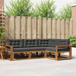 Transform Your Patio with this 4-Piece Sectional Sofa Set