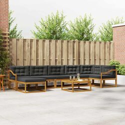 Outdoor Sectional Sofa Set 8 Pieces Garden Patio Furniture Lounge Armrests