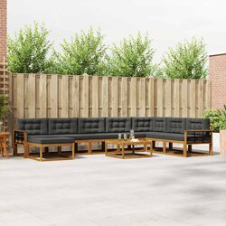 Elevate Your Outdoor Space with 9-Piece Sectional Sofa Set