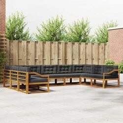 Enhance Your Outdoor Living with 9-Piece Sofa Set