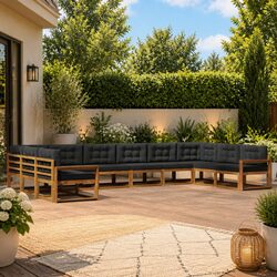 Enhance Your Outdoor Space with a 10-Piece Sofa Set