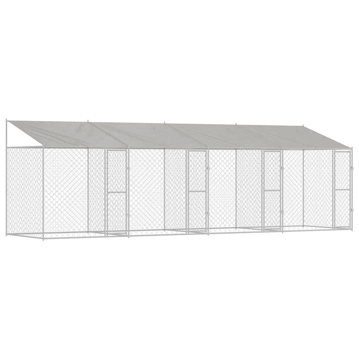Silver Dog Cage for Large Breeds