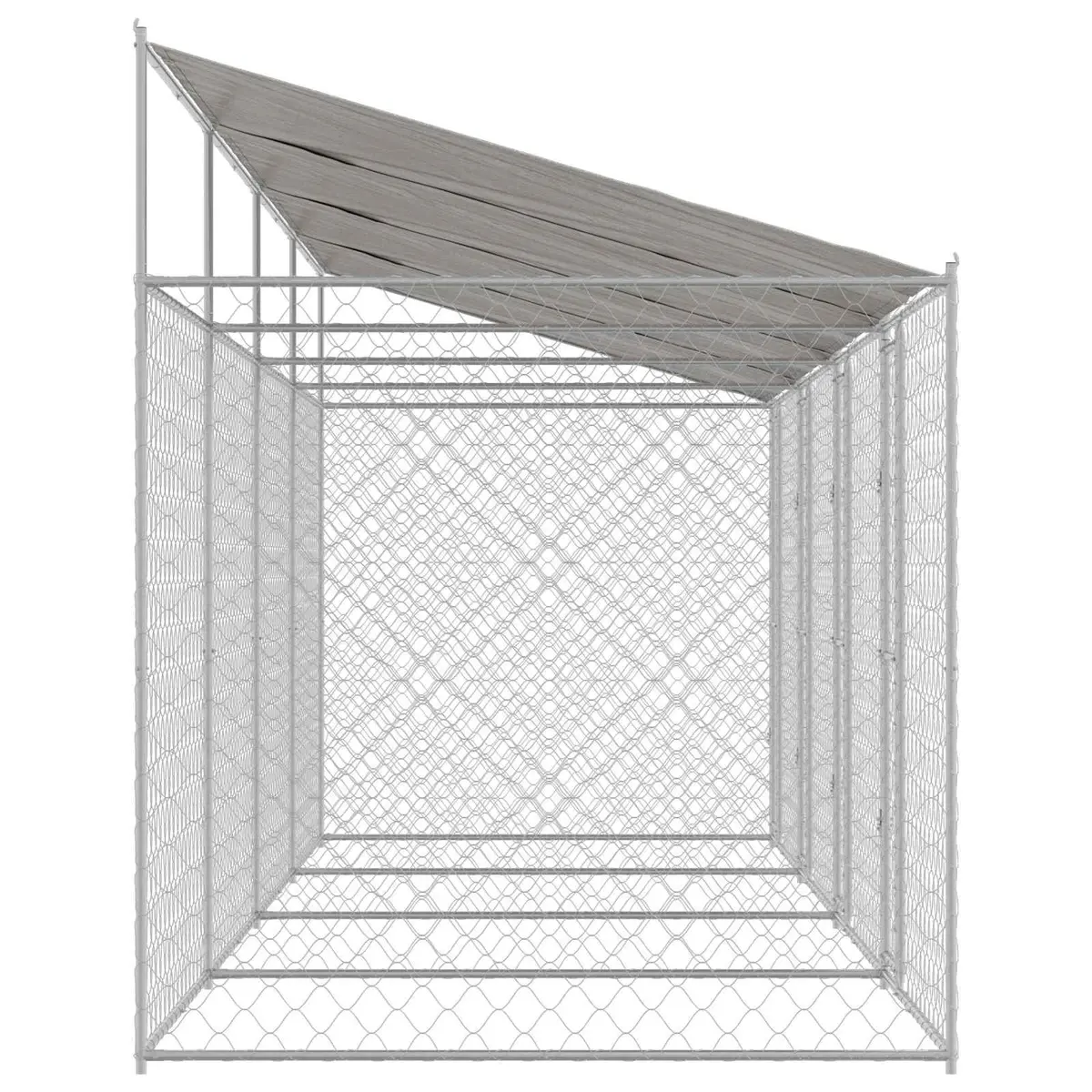 Silver Dog Cage for Large Breeds