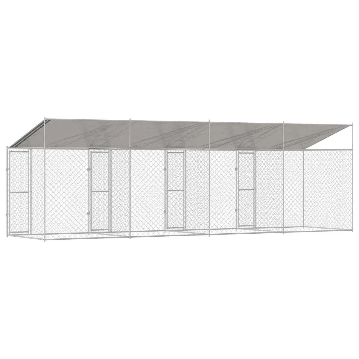 Silver Dog Cage for Large Breeds