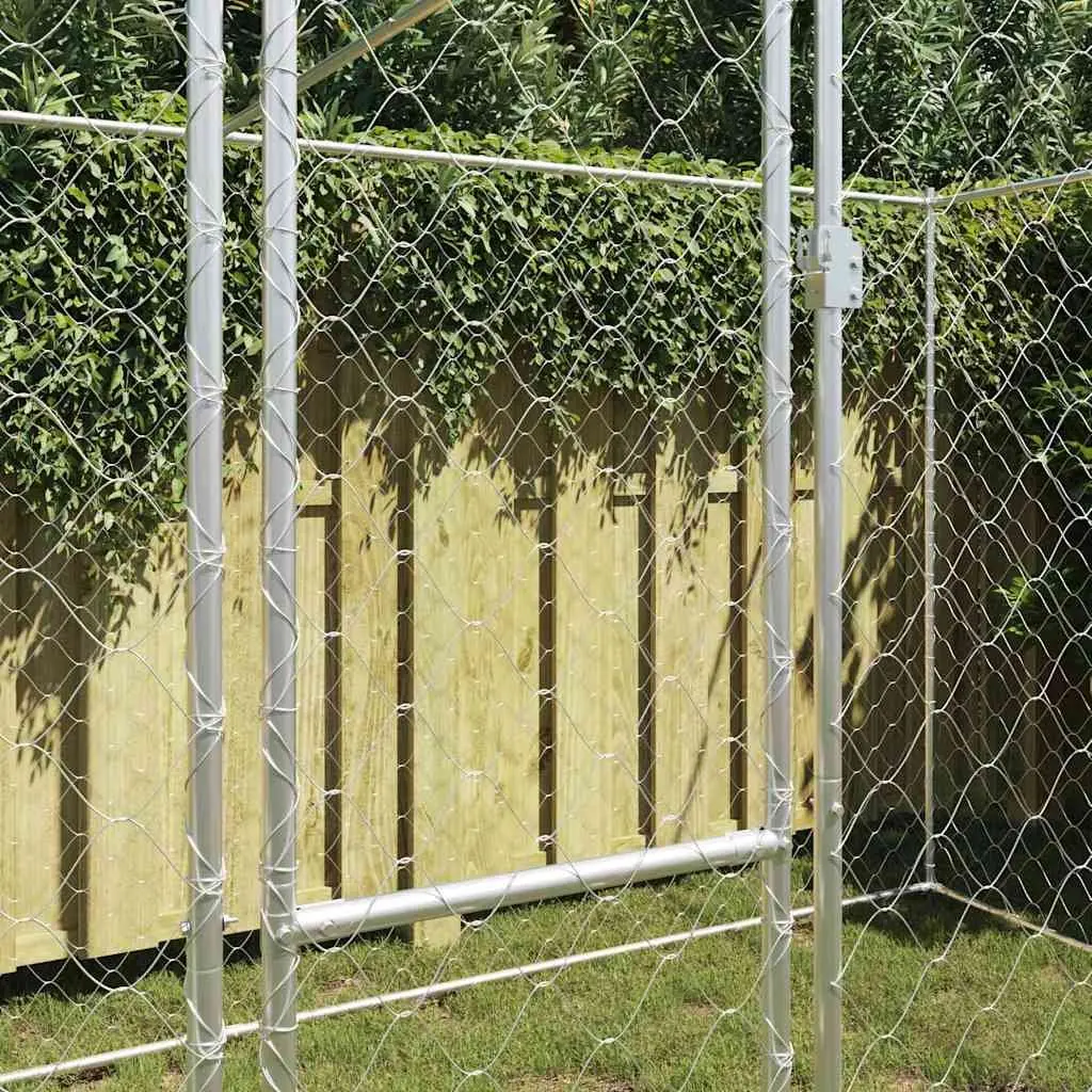 Galvanised Steel Dog Cage for Outdoor Use