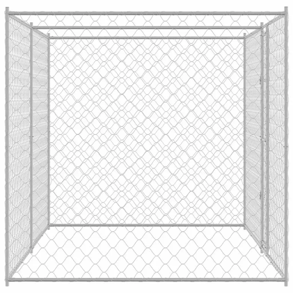 Galvanised Steel Dog Cage for Outdoor Use
